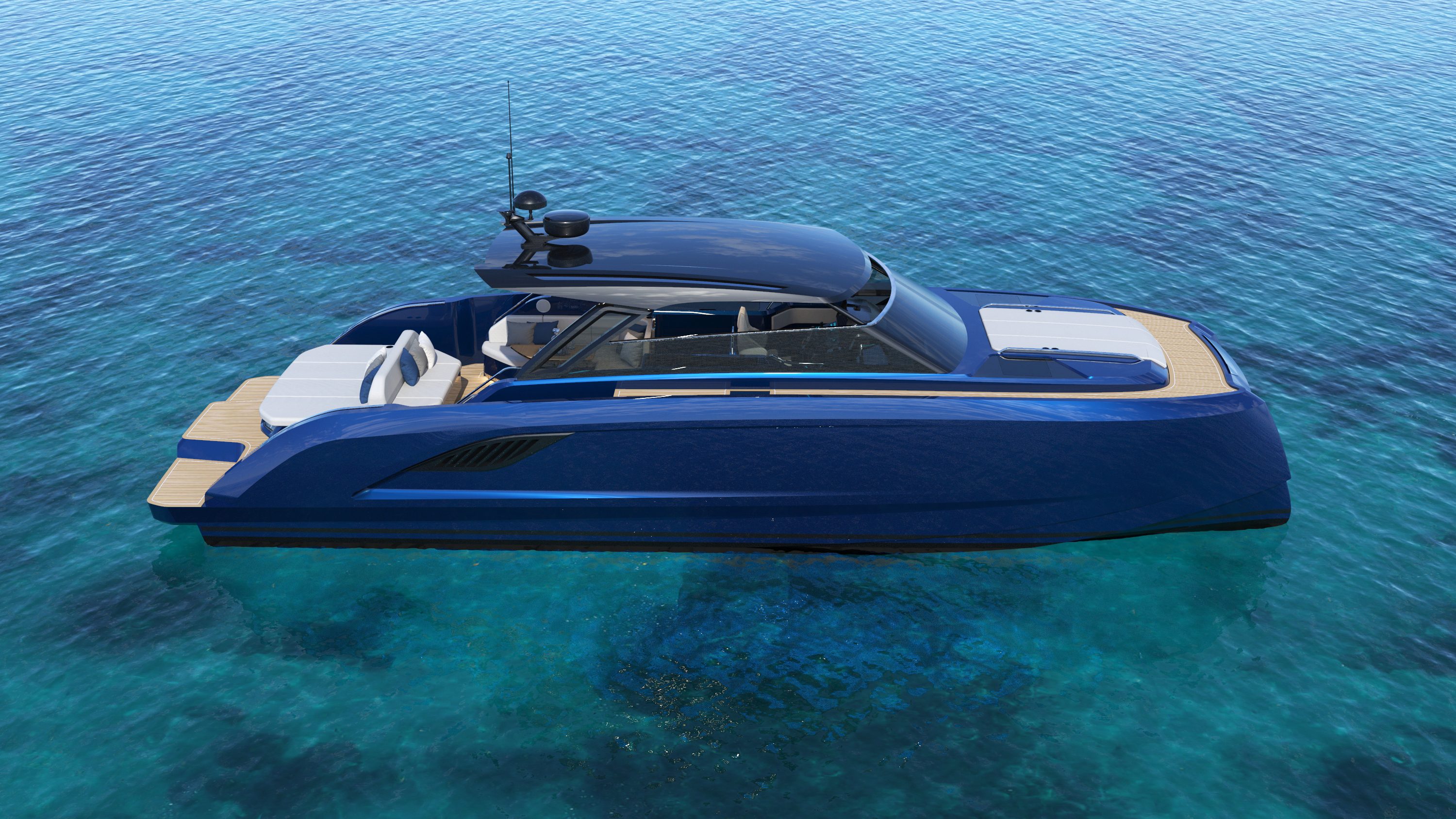 Vybe 43 Inboard configuration