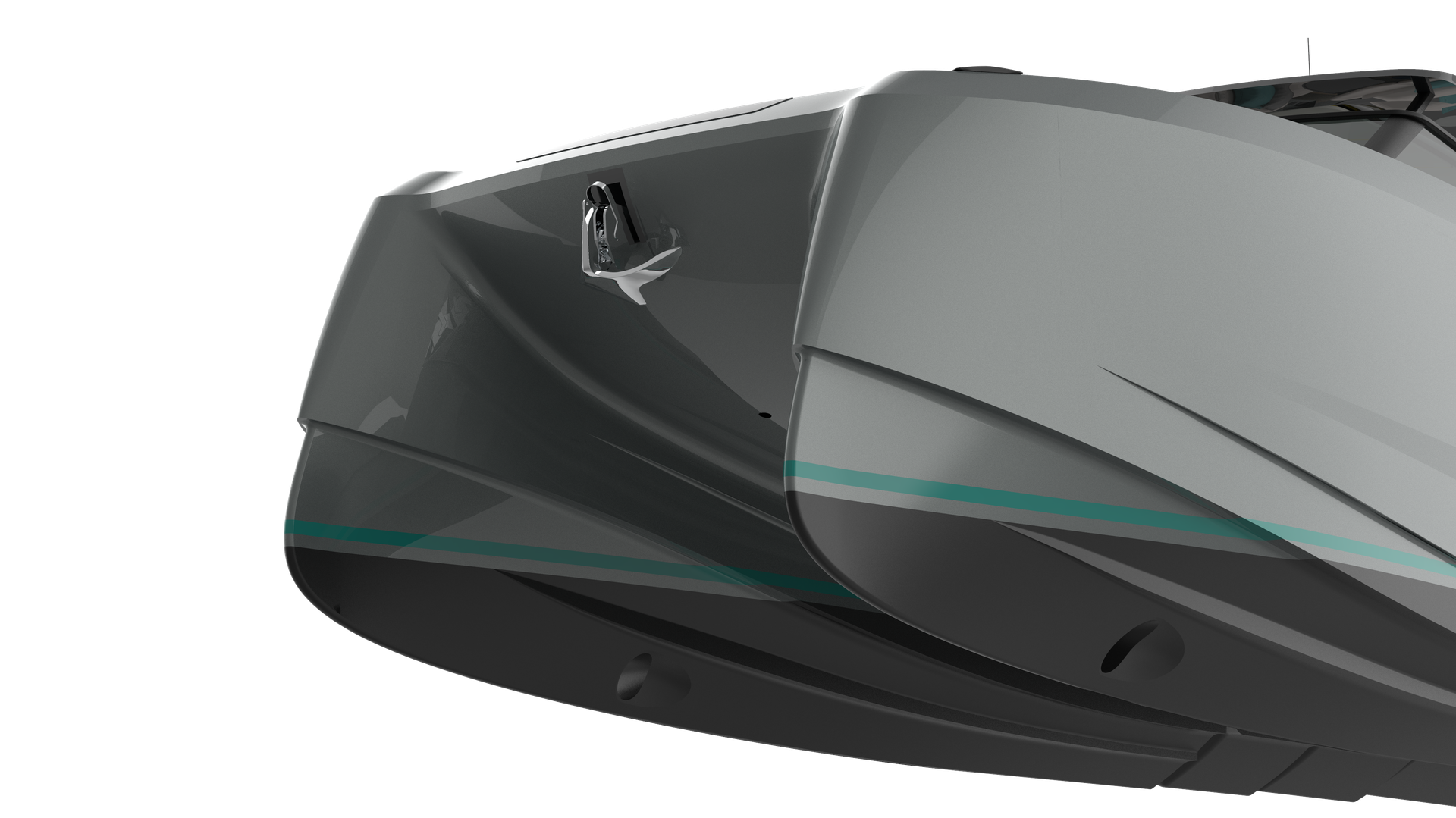 VYBE 43 side bow detail