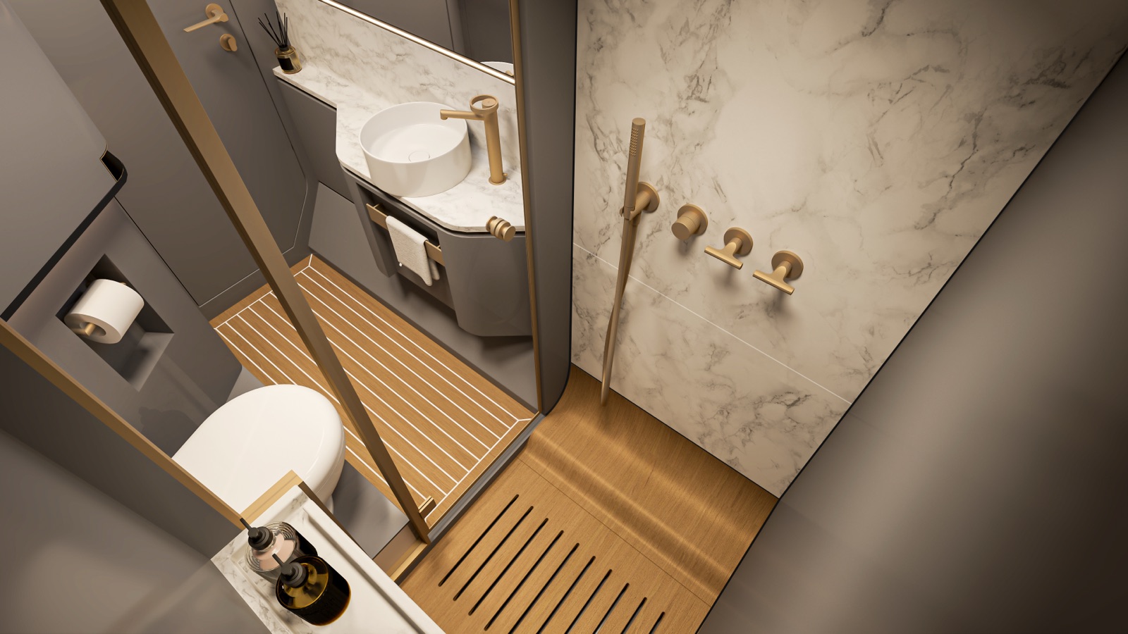 VYBE 43 interior atmosphere — crafted spaces