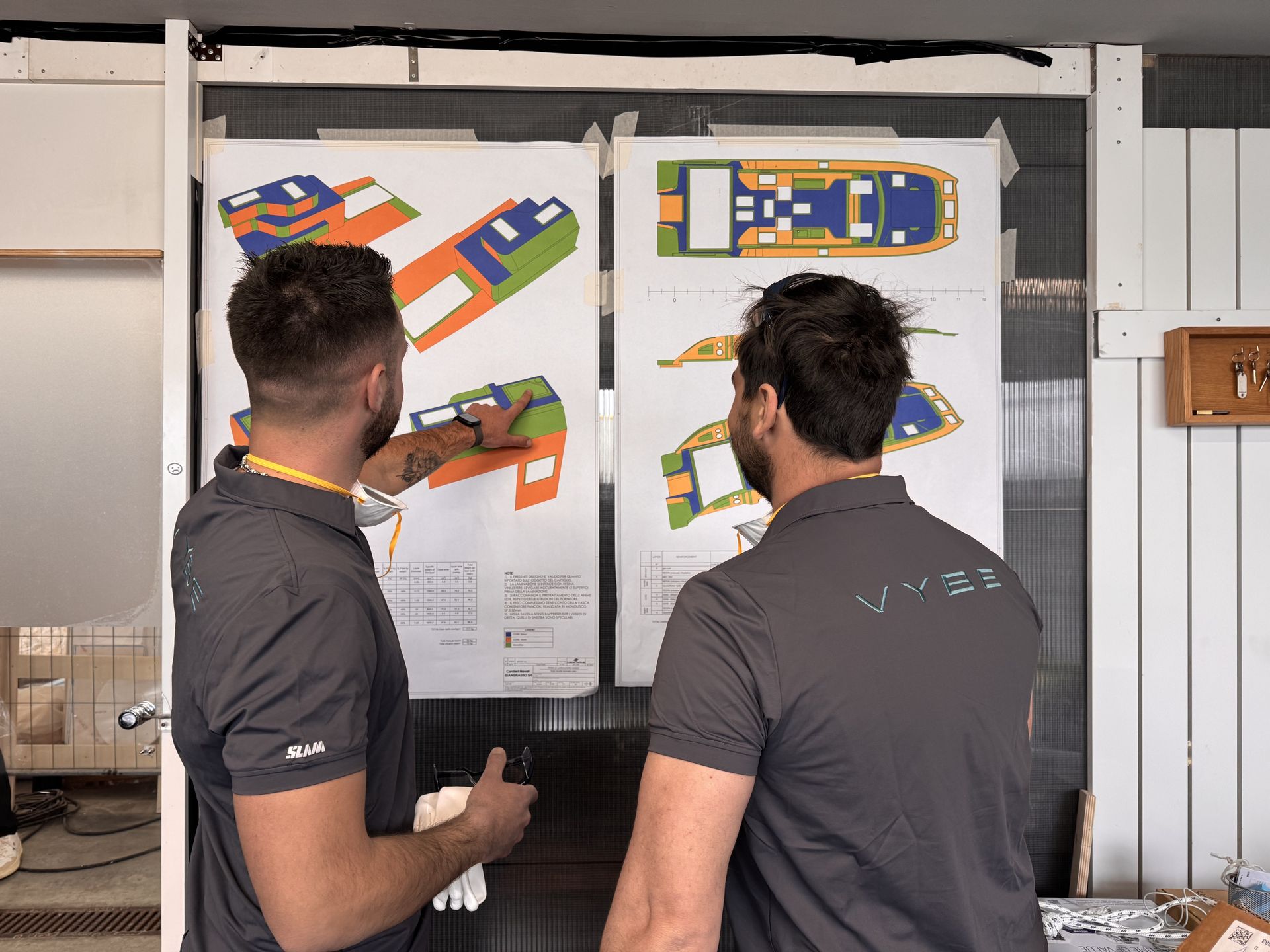 VYBE build process — precision and alignment